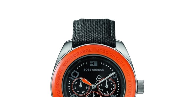 Pánské hodinky s oranžovými detaily Hugo Boss Orange