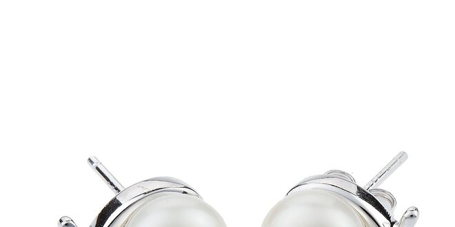 Dámské perlové náušnice Orchira - bílé