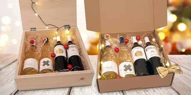 Vánoční sommelierská bedýnka 4 moravských vín