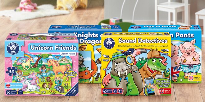 Vzdělávací hry Orchard Toys pro děti od 3 let