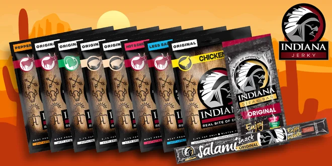 10 balíčků sušeného masa Jerky včetně dopravy