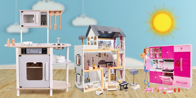 Dětské kuchyňky i domečky pro panenky