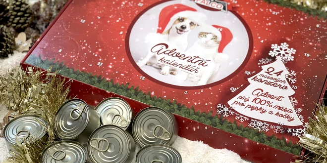 Zvířecí adventní kalendář a štědrovečerní konzerva