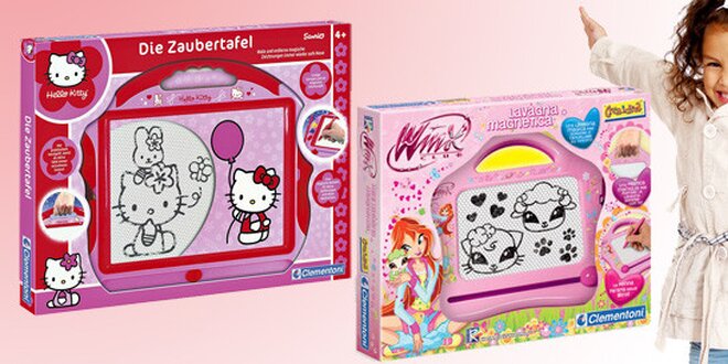 Kreslicí tabulky Hello Kitty a Winx