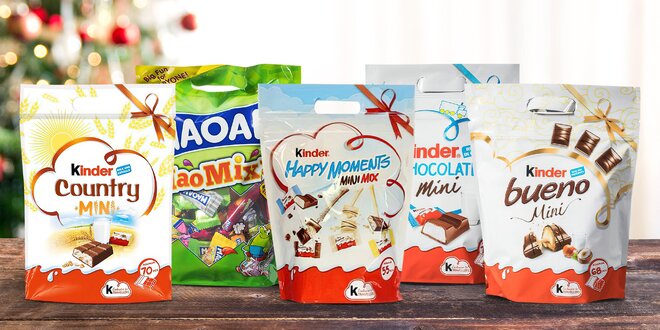 Pro mlsouny: dárkové balení Kinder a Maoam