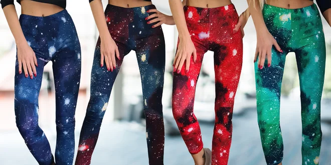Fitness legíny Galaxy ve čtyřech barvách