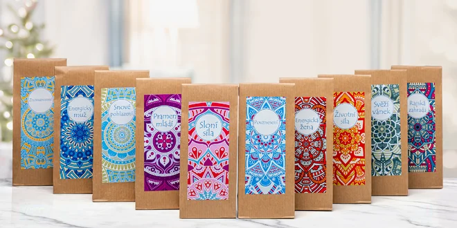 Ájurvédské bylinné směsi: 6 nebo 8 balíčků