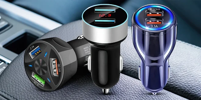Rychlonabíječky do zapalovače auta: až 3 USB porty