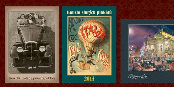 Nádherné velké kalendáře v retrostylu