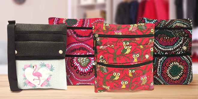 Veselé a praktické crossbody kabelky a tašky