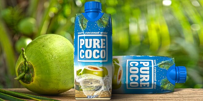 Pure Coco: 12 lahviček 100% kokosové vody