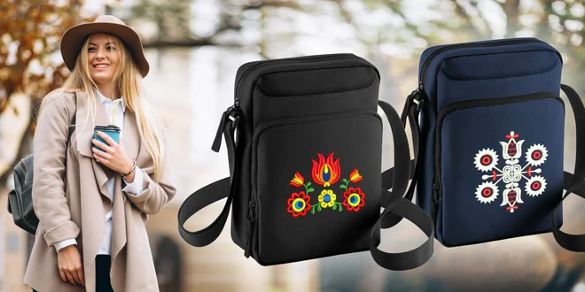 11 druhov crossbody tašiek s výšivkami ľudových vzorov