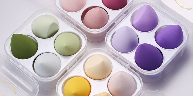 Iskay Beauty Blender: 4 houbičky na make-up