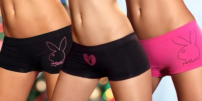 Troje svůdné kalhotky od značky Playboy