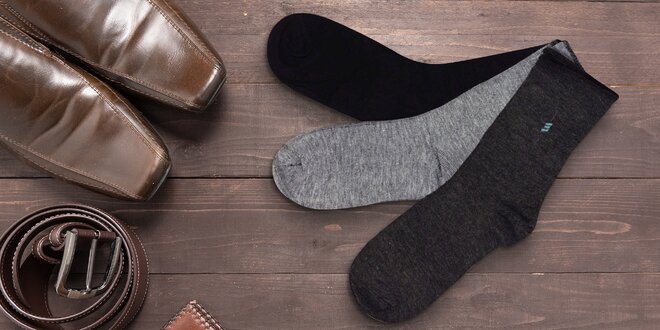 9 párů pánských zdravotních ponožek bez lemu