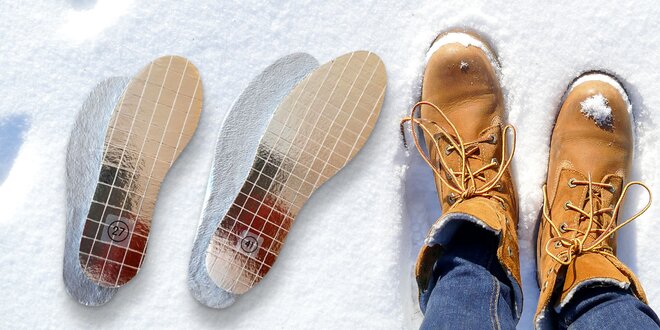 Zimní vkládací stélka do bot pro děti i dospělé