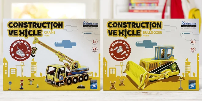 3D dřevěné puzzle pro děti už od 6 let