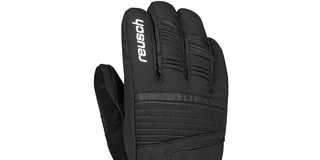 Pánské černé softshellové rukavice Reusch