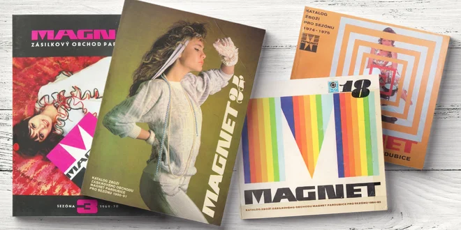 Retro katalogy z 60.–90. let: Magnet, Quelle, Otto aj.