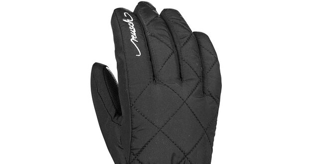 Dámské černé zimní rukavice Reusch s kožíškem