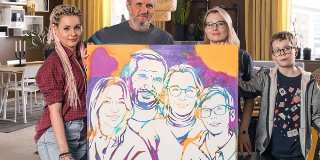 FlipFace portrét z vlastní fotografie na domalování