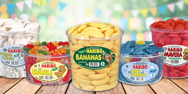 Ovocné želé Haribo: 37 druhů oblíbených pamlsků