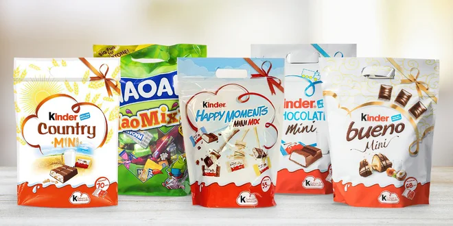 Pro mlsouny: dárkové balení Kinder a Maoam
