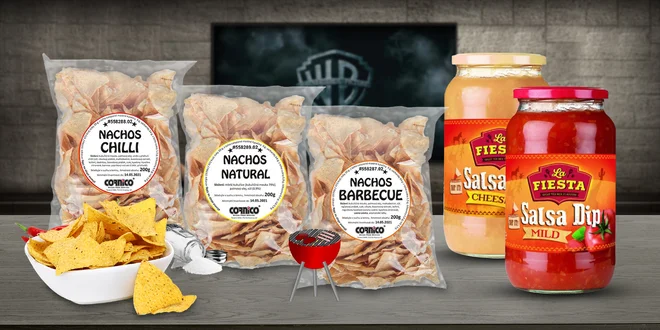 Doma jako v kině: balíčky nachos i salsy k namáčení
