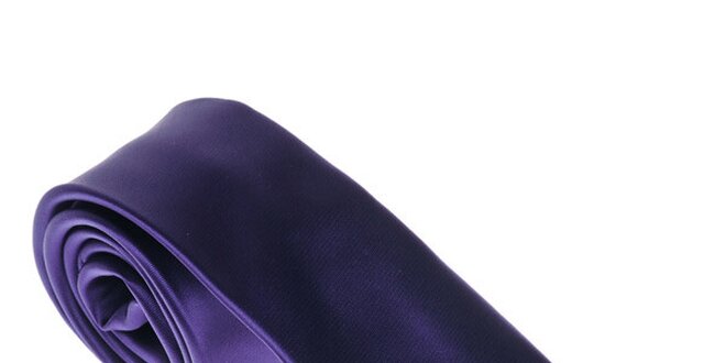 Luxusní tmavě fialová kravata Castellet Barcelona