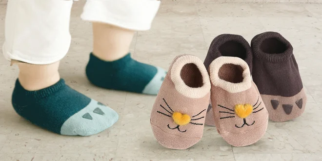 Dětské kotníkové ponožky s protiskluzovou ťapkou
