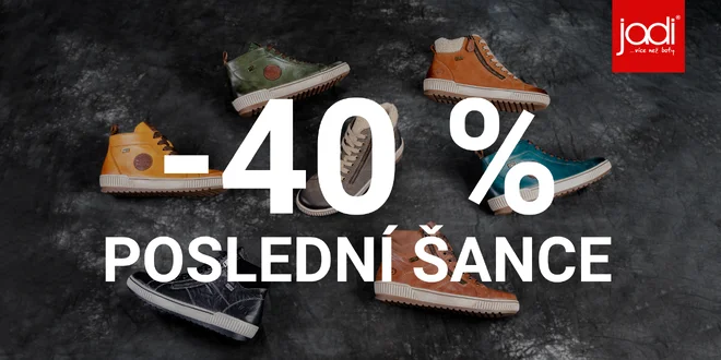 Sleva 40 % na kategorii Poslední šance v JADI.cz: Rieker, Tamaris, Bugatti aj.