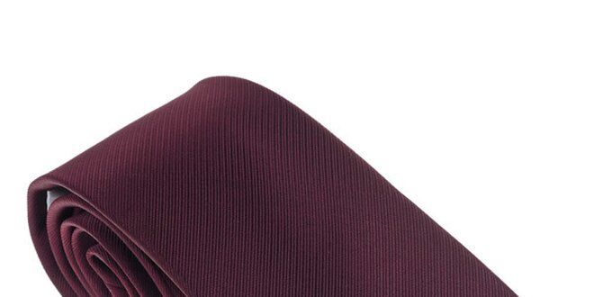 Luxusní tmavě rudá kravata Castellet Barcelona