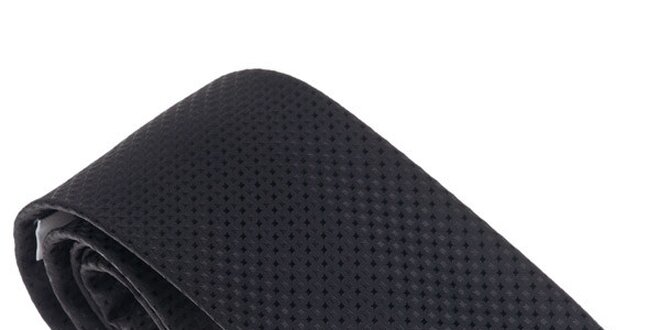 Luxusní černá kravata Castellet Barcelona