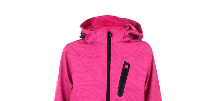 Dámská růžová lyžařská bunda s černými detaily Authority