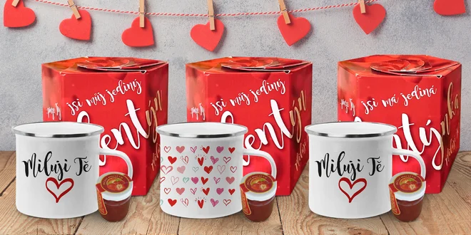 Valentýnské hrnečky a plecháčky s pečeným čajem
