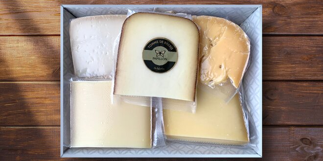 Degustační box sýrů z Francie, Švýcarska a Belgie