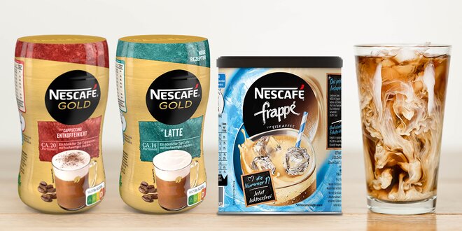 Oblíbené kávy Nescafé: Cappuccino, Latte i Frappe
