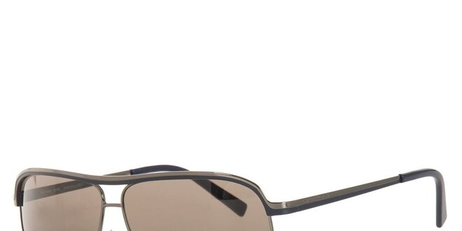 Pánské šedé sluneční brýle s kovovými obrubami Michael Kors