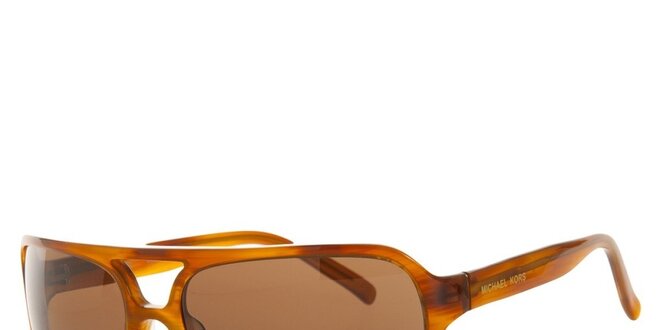 Pánské jantarové žíhané sluneční brýle Michael Kors