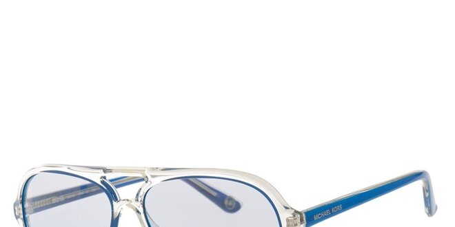 Pánské modro-transparentní sluneční brýle Michael Kors