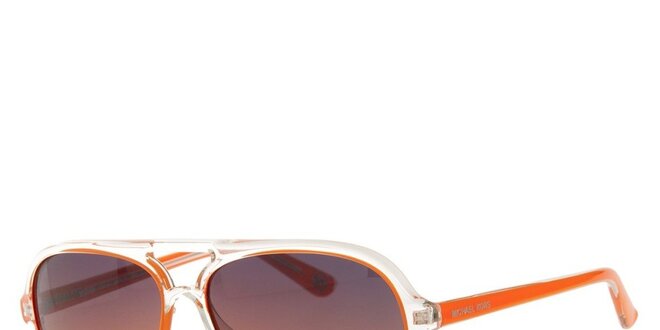 Pánské oranžovo-transparentní sluneční brýle Michael Kors