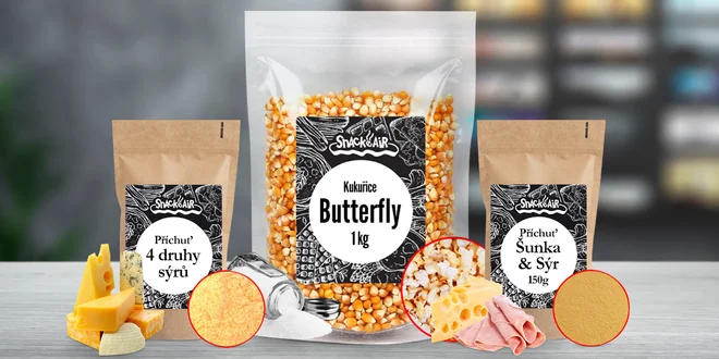 Lepší než v kině: GMO free popcorn i různé chutě