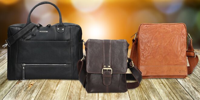 Elegantní tašky a batůžky z pravé hovězí kůže