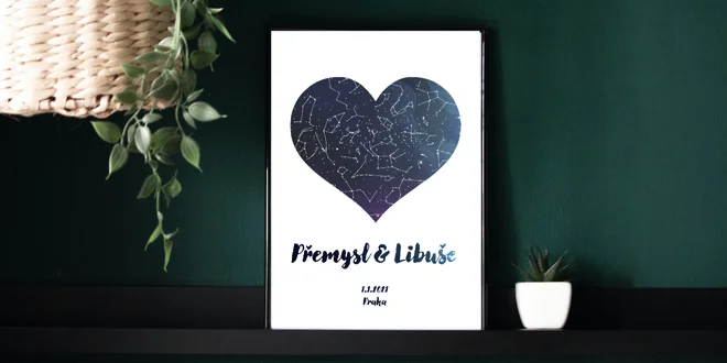 Hvězdná mapa vašeho životního okamžiku