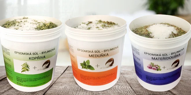 Epsomská sůl do koupele i na peeling či masky