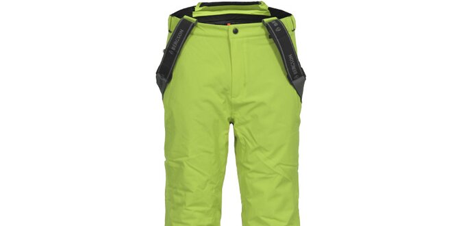 Pánské zelené lyžařské kalhoty se šlemi Bergson