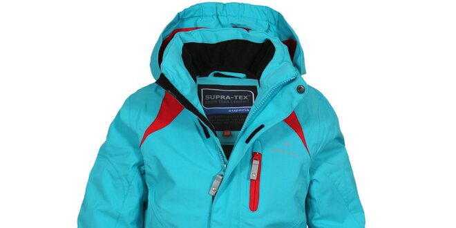 Dětská modro-červená lyžařská bunda Bergson
