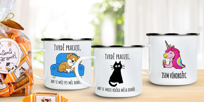 Dárkově balení plecháčku s karamelkami uvnitř