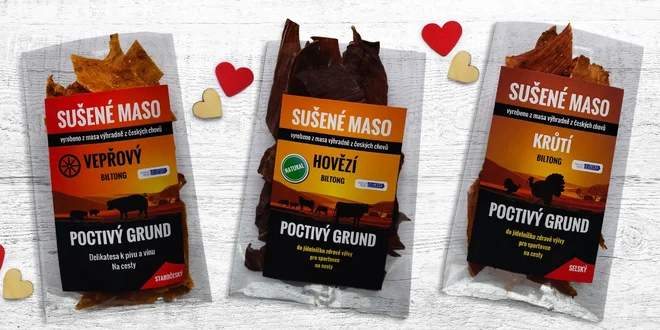 Poctivé sušené maso: dárkové krabičky z lásky