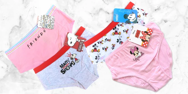 Dívčí spodní prádlo s motivem: Minnie i Frozen